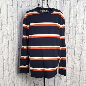 L.O.G.G. Blue, White, and Red Striped Men's Shirt‎ Small